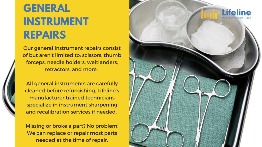 General Instrument Repair Lifeline Medical Instrument Repair